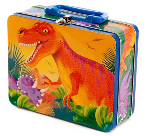 dinosaur metal lunch box|dinosaur lunch box and bottle.